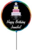 personalized birthday cake lollipop